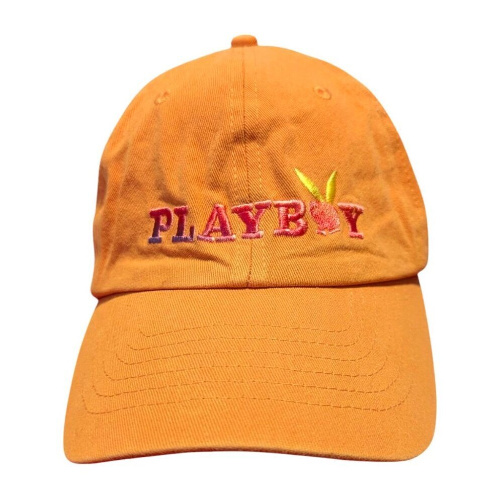 Playboy Dad Hat Embroidered Logo Bunny Ears Unisex Preppy Retro Baseball